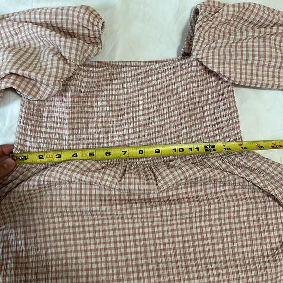 OPT Gingham Long Sleeve Dress - Picture 9 of 9